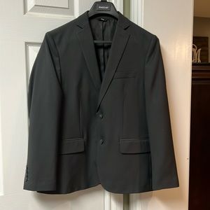 Men's dark gray suit